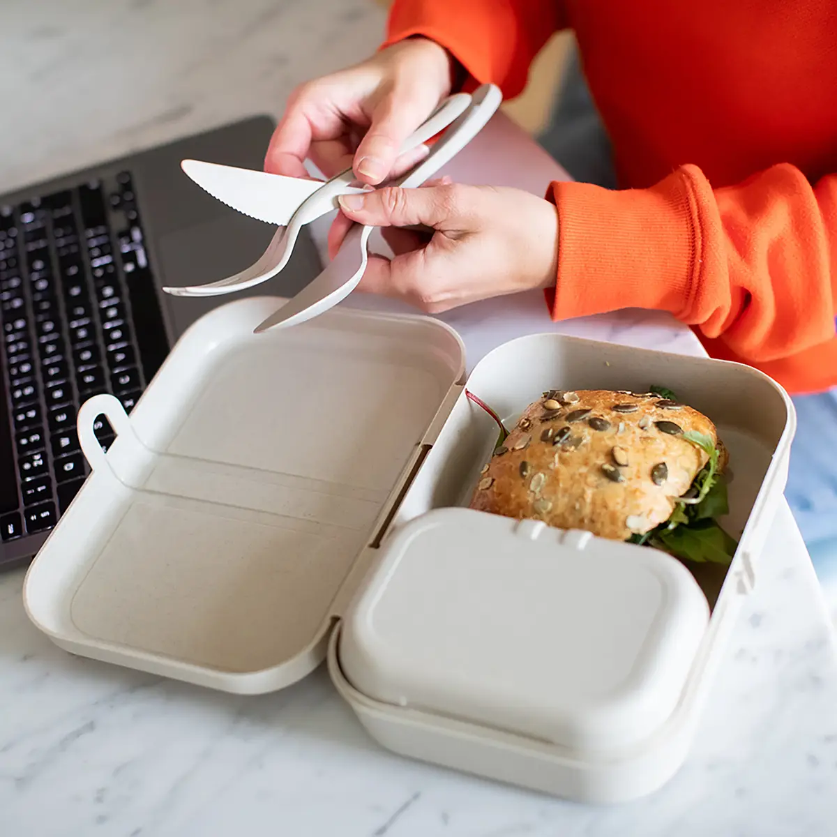 Lunchbox Pascal L | Beige