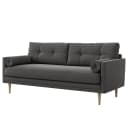3-Sitzer Sofa Drova Grau Samt Ravi | Grau