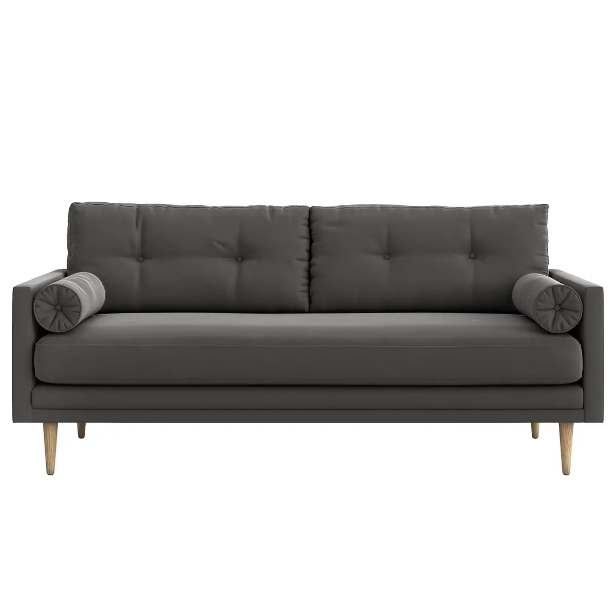3-Sitzer Sofa Drova Grau Samt Ravi | Grau