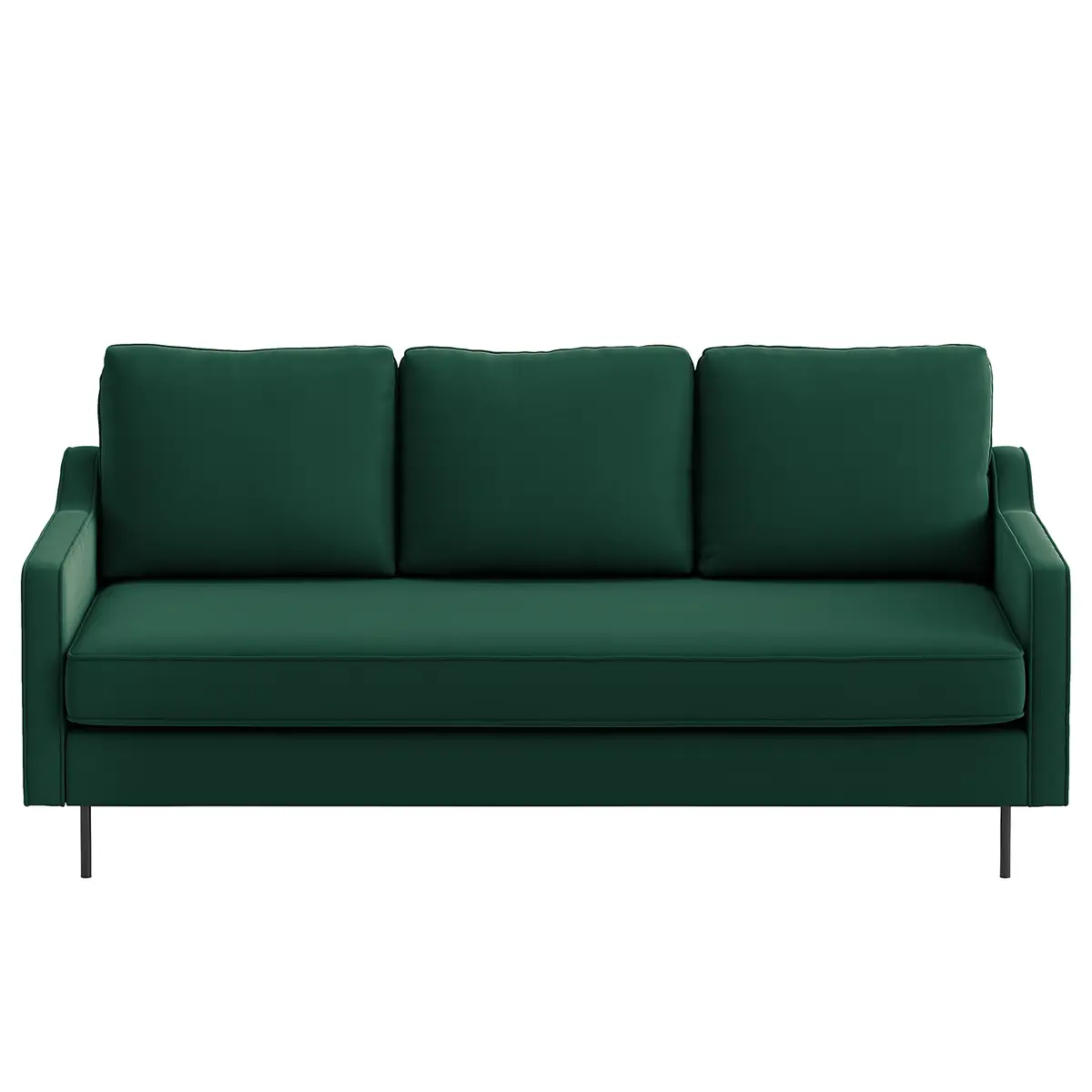 3-Sitzer Sofa Brocheros Grün Samt Ravi | Grün