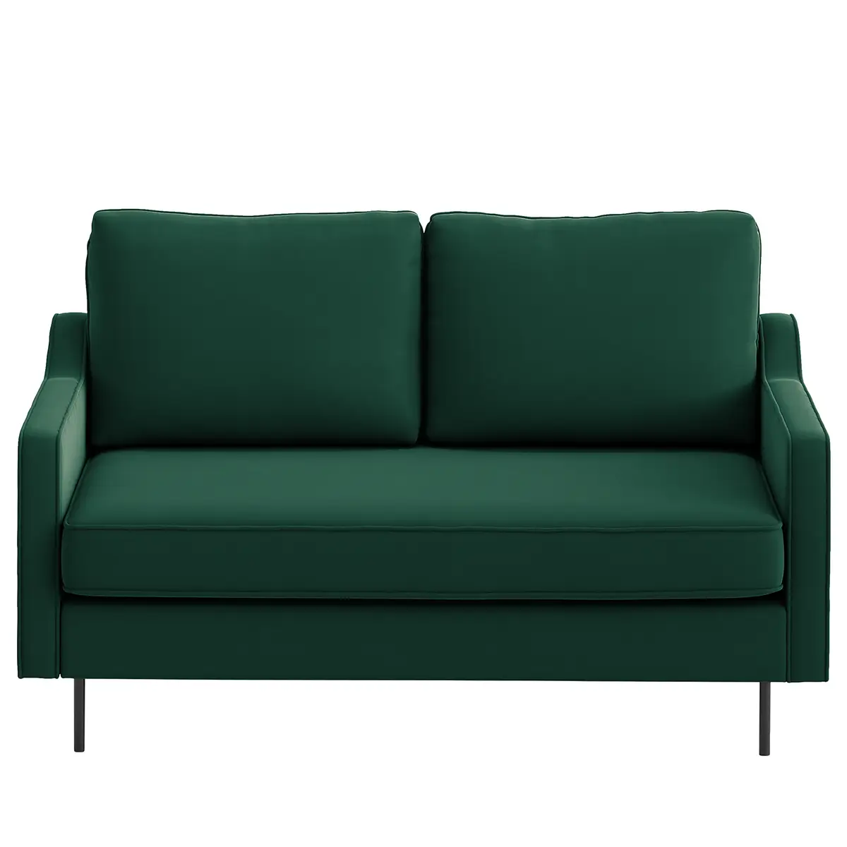 2-Sitzer Sofa Brocheros Grün Samt Ravi | Grün