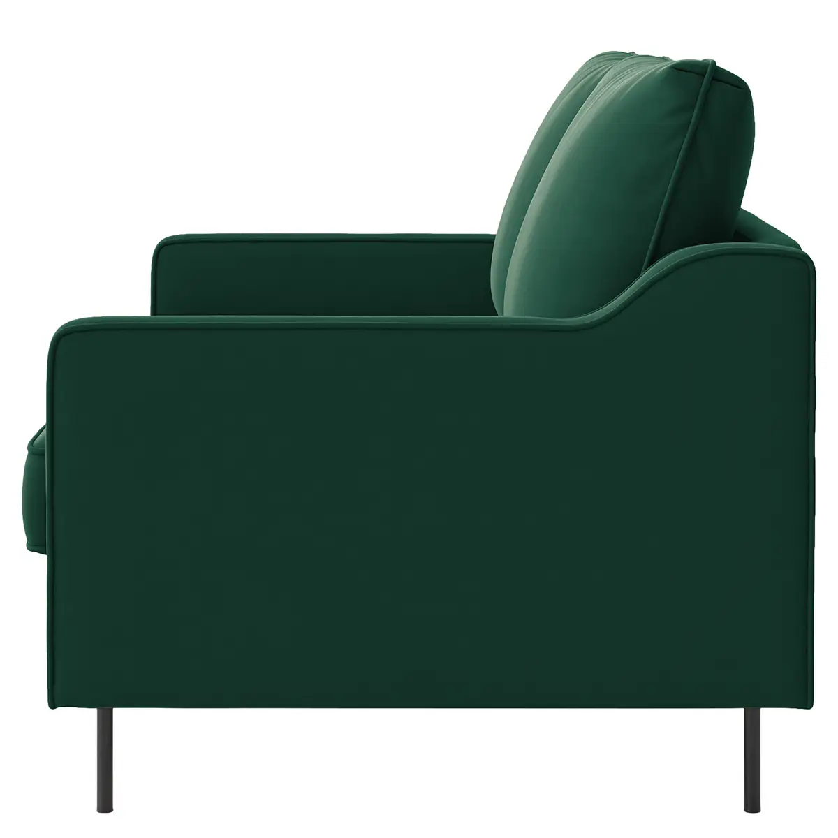 2-Sitzer Sofa Brocheros Grün Samt Ravi | Grün