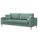 3-Sitzer Sofa Esturu Grün Webstoff Meara | Grün