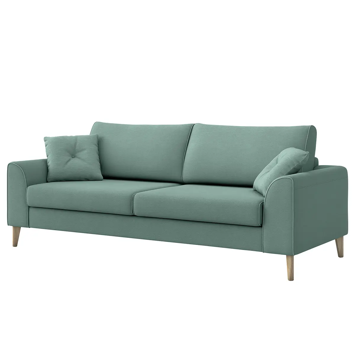 3-Sitzer Sofa Esturu Grün Webstoff Meara | Grün