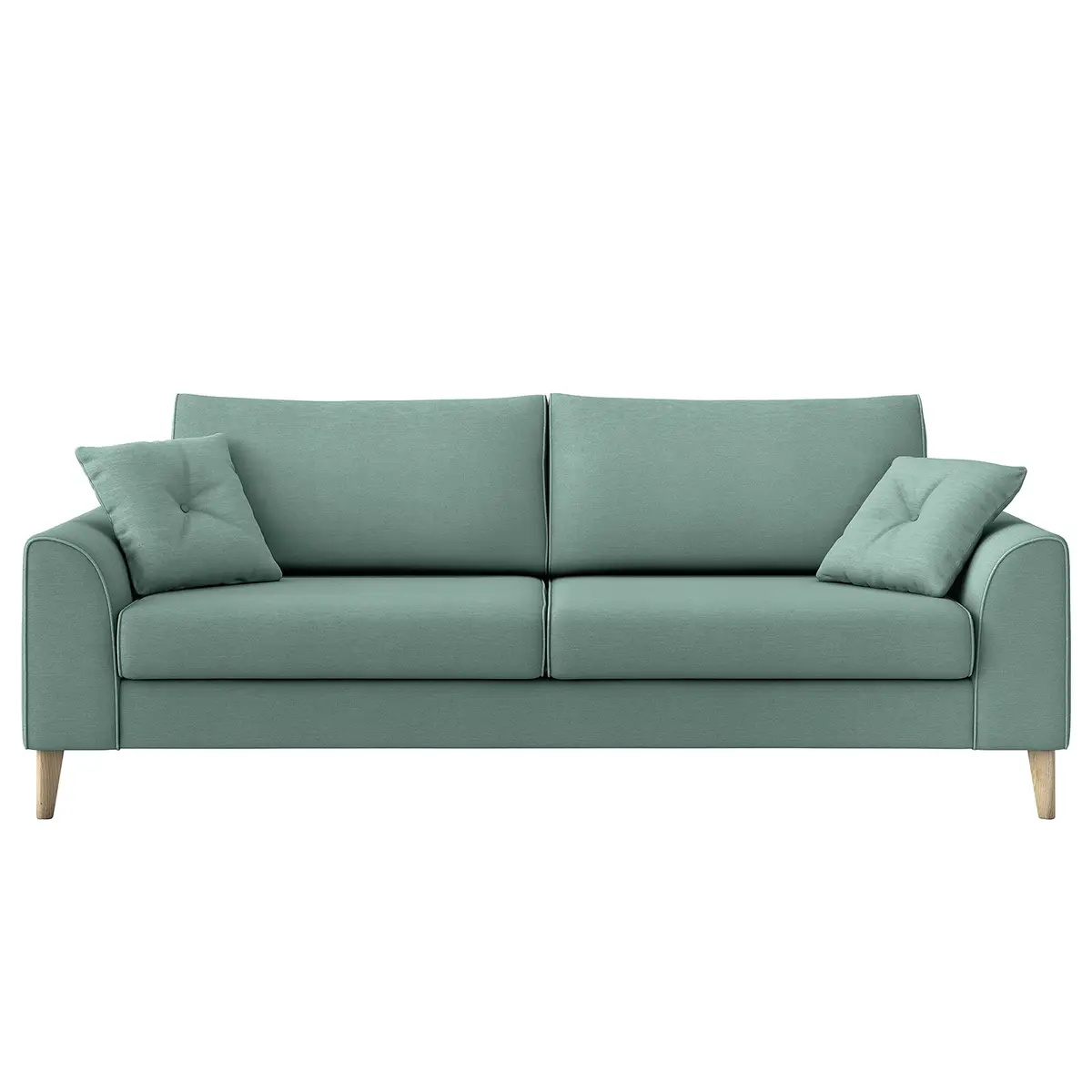 3-Sitzer Sofa Esturu Grün Webstoff Meara | Grün