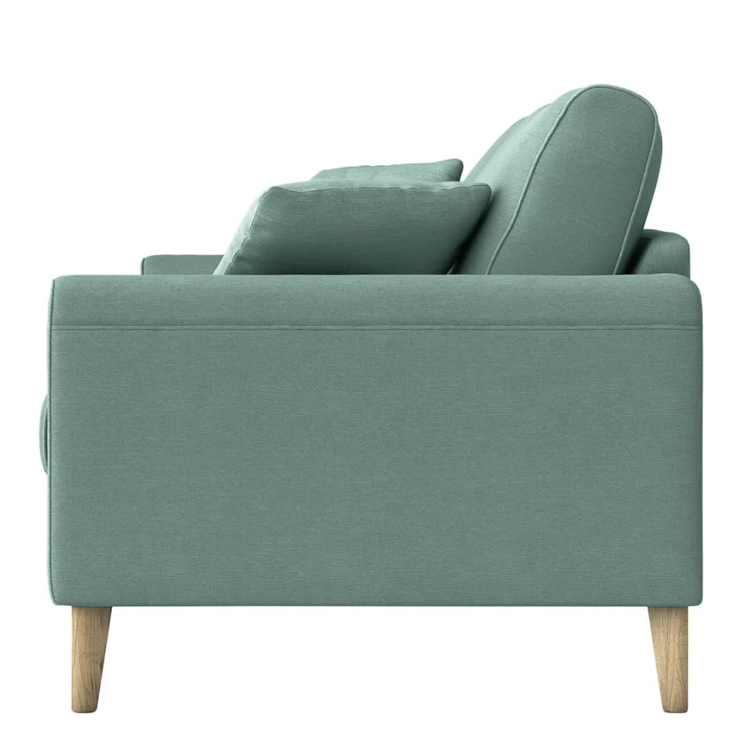 3-Sitzer Sofa Esturu Grün Webstoff Meara | Grün
