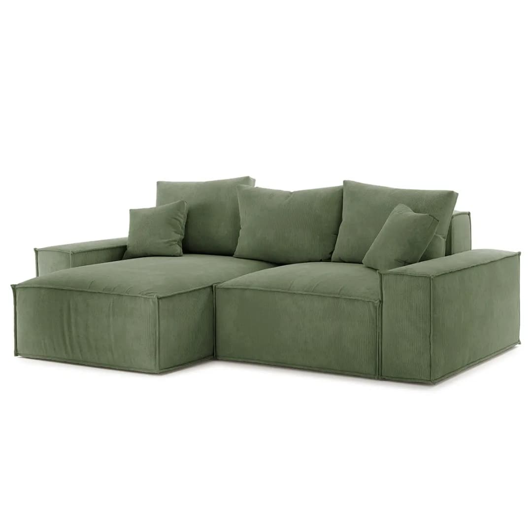 Ecksofa Caborno | Grün