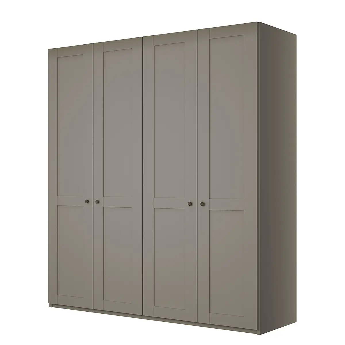 Drehtürenschrank 197cm Grau/Taupe ohne Spiegeltür/-en | Grau