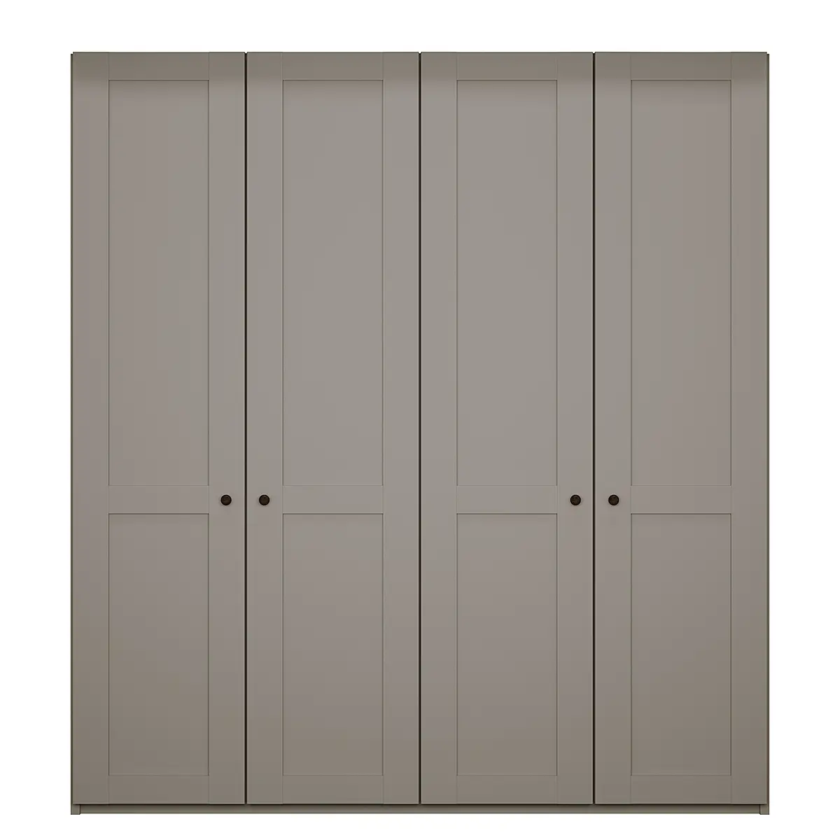 Drehtürenschrank 197cm Grau/Taupe ohne Spiegeltür/-en | Grau