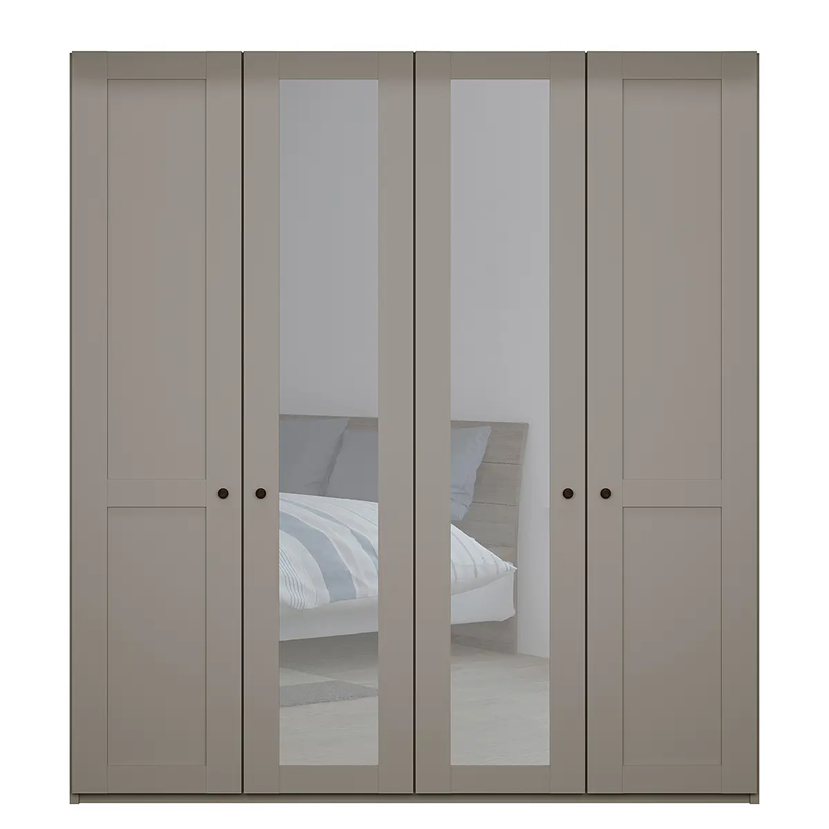 Drehtürenschrank | Grau