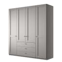 Drehtürenschrank mit Schubladen | Grau