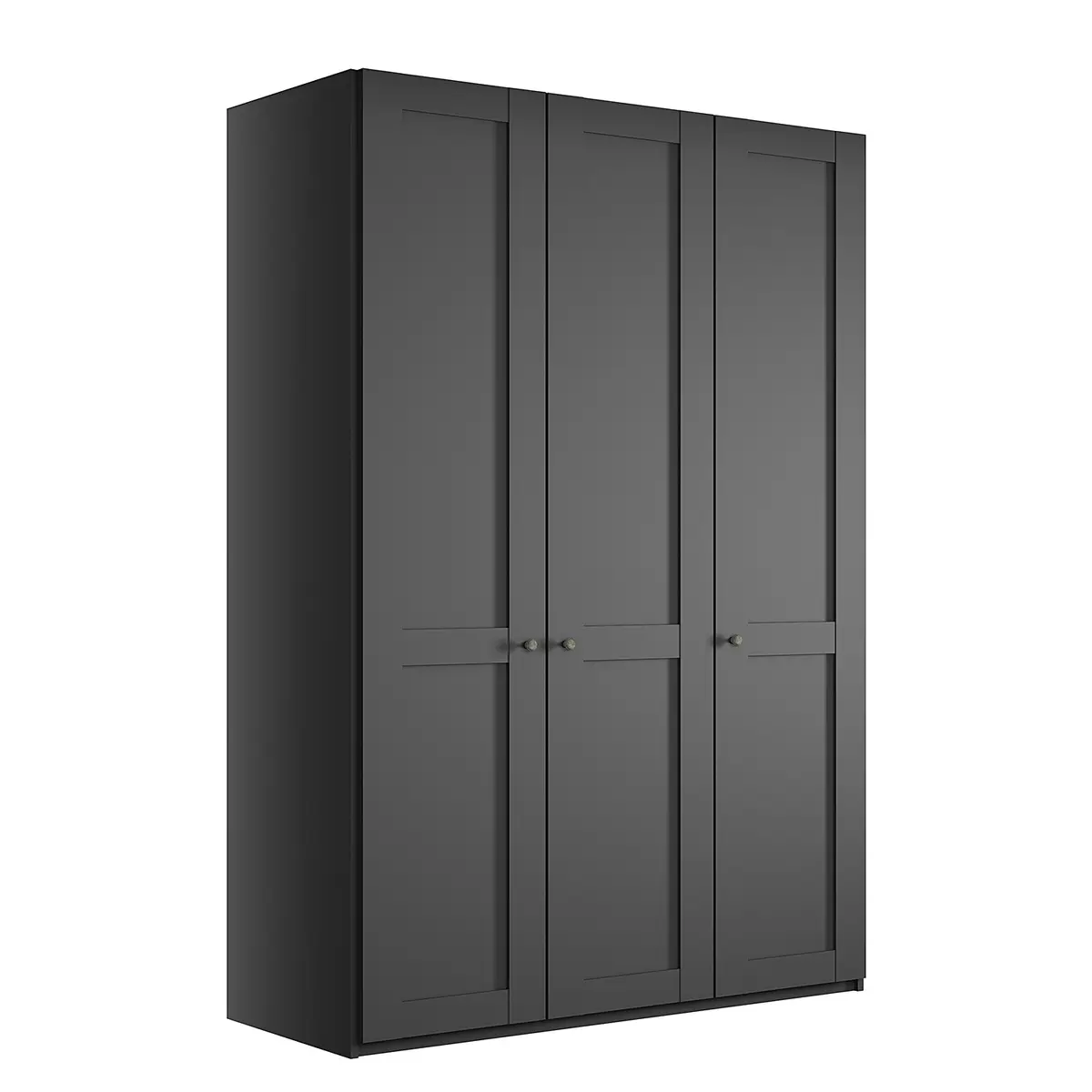 Drehtürenschrank Marlow 149cm | Schwarz