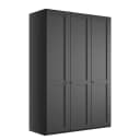 Drehtürenschrank Marlow 149cm | Schwarz