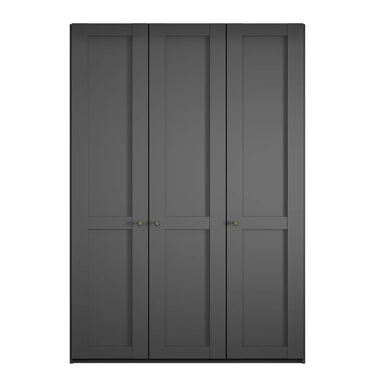 Drehtürenschrank Marlow 149cm | Schwarz