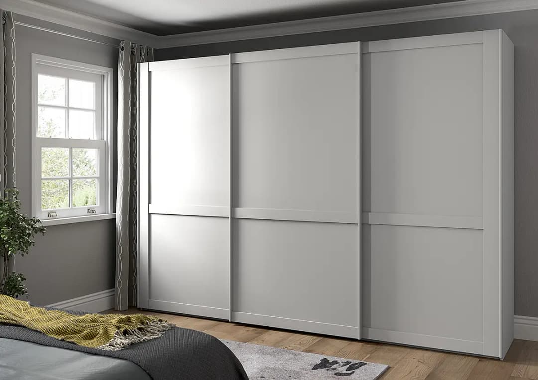 Schwebetürenschrank Marlow | Weiß