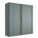 Schwebetürenschrank 197cm Grün/Lindgrün ohne Spiegeltür/-en