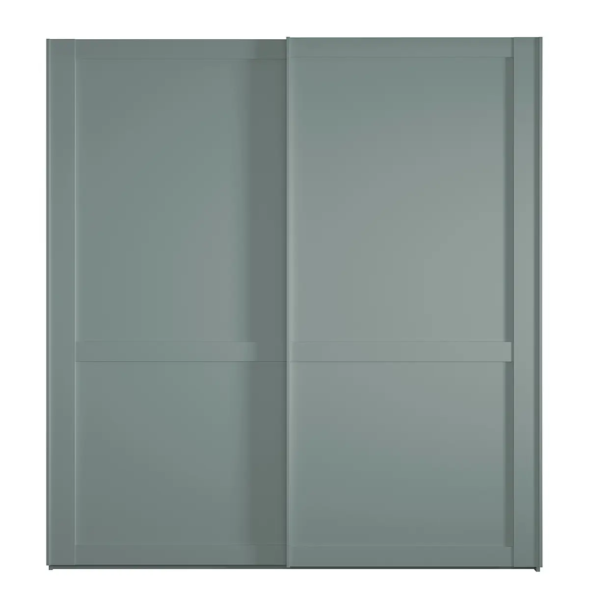 Schwebetürenschrank 197cm Grün/Lindgrün ohne Spiegeltür/-en