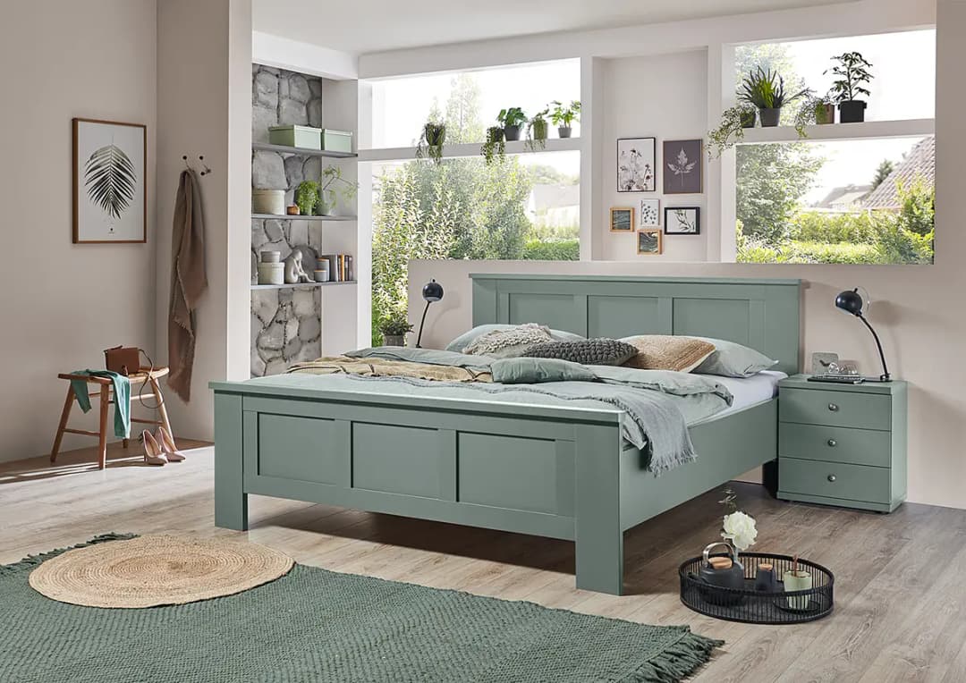 Bettgestell Marlow | Grün