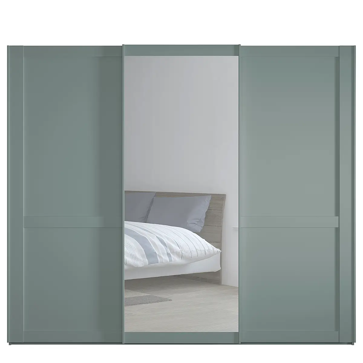 Schwebetürenschrank Marlow | Grün