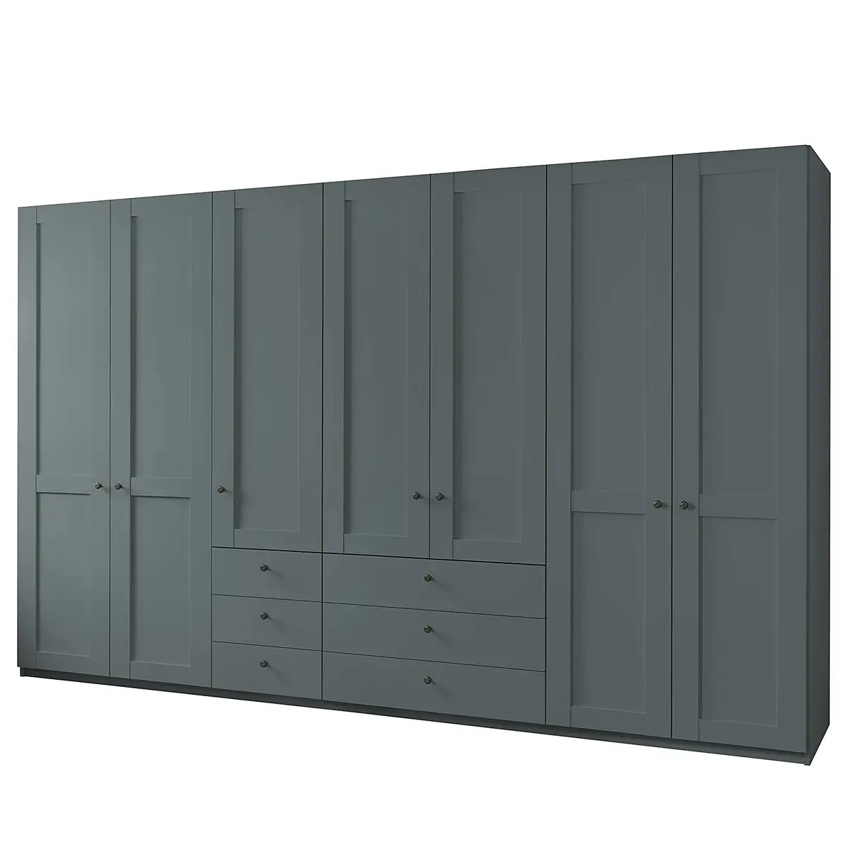 Drehtürenschrank mit Schubladen | Grün