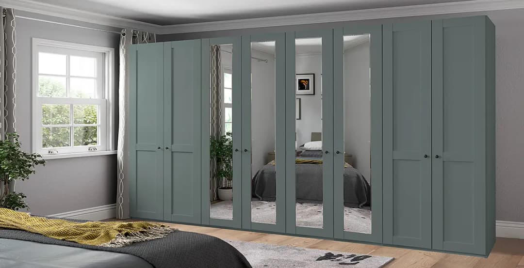 Drehtürenschrank Marlow | Grün