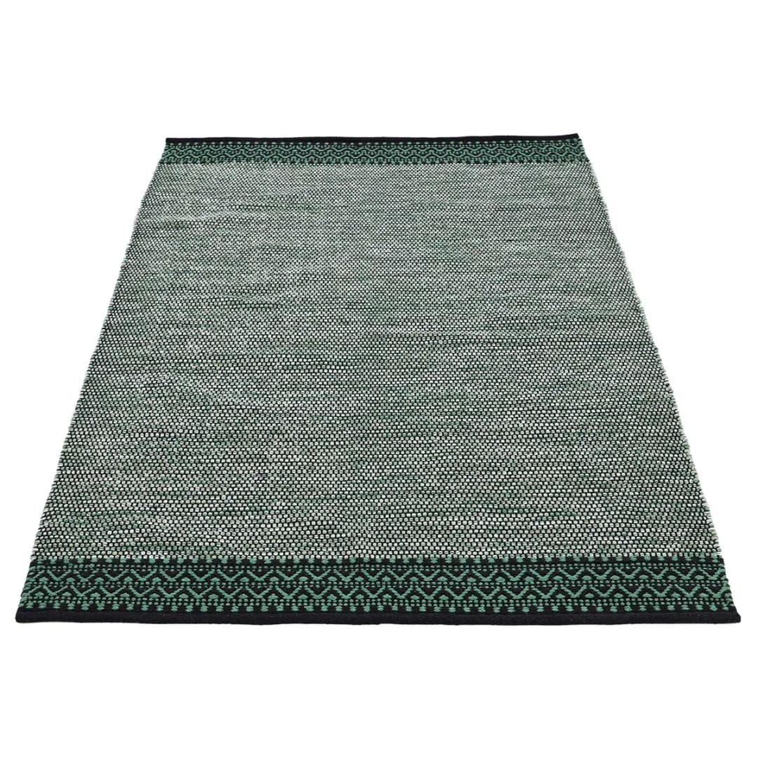 Kurzflorteppich Kelim Mia Grün/Grün 160 x 230cm | Grün