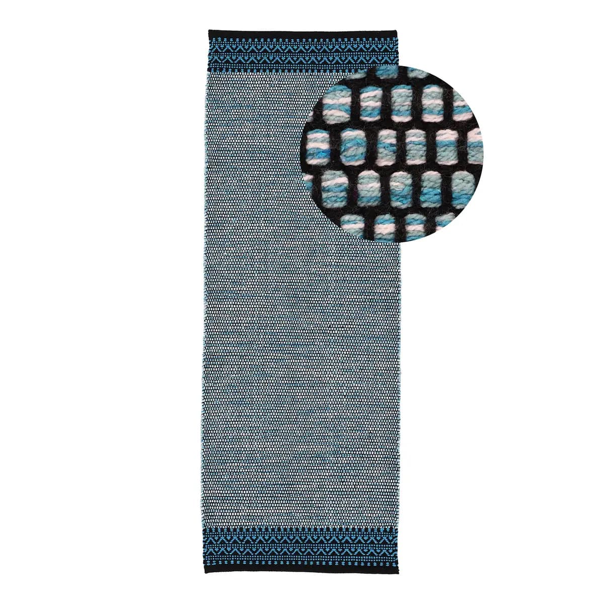 Läufer Kelim Mia | Blau