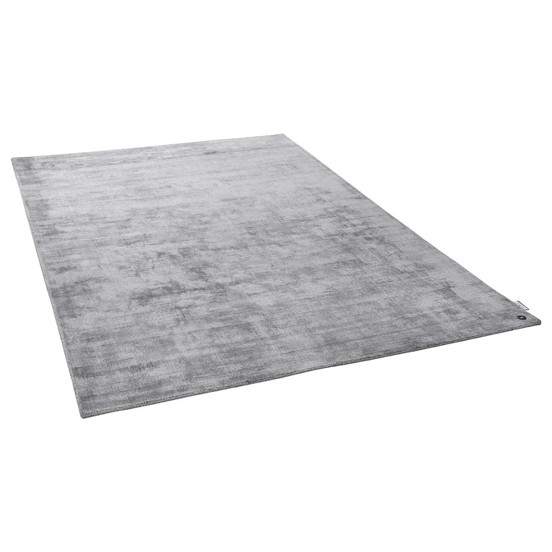 Kurzflorteppich Grau/Grau 250 x 350cm Flachgewebe | Grau