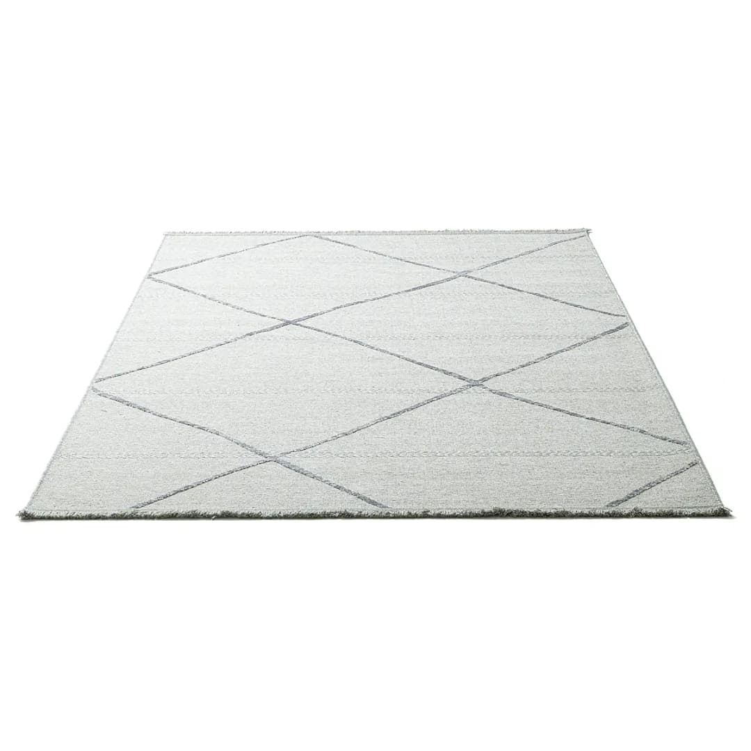 Wollteppich Grau/Lichtgrau 240 x 340cm Mischgewebe | Grau