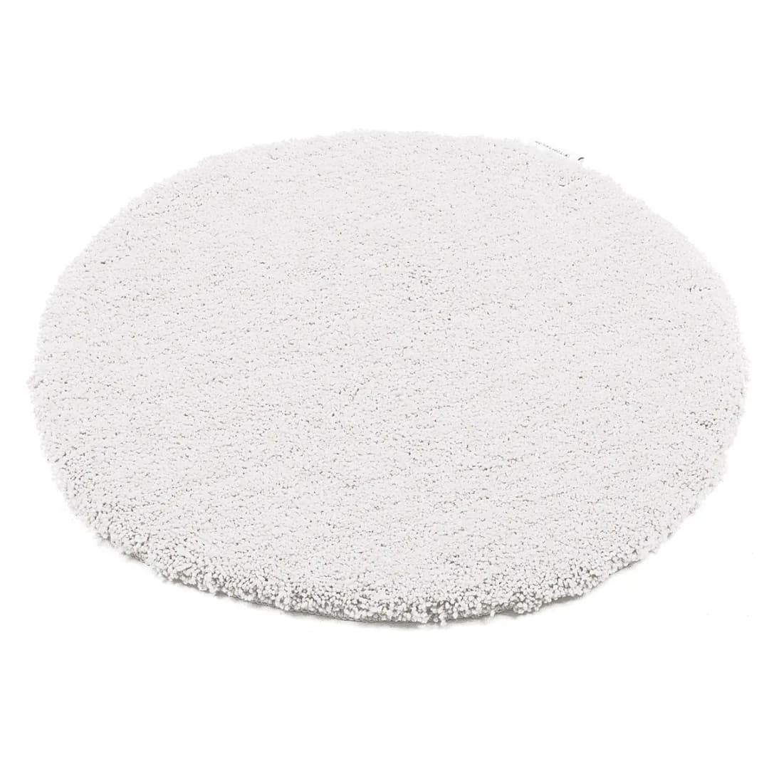 Badvorleger Cozy Bath Uni Rund Ø 60cm Weiß | Weiß