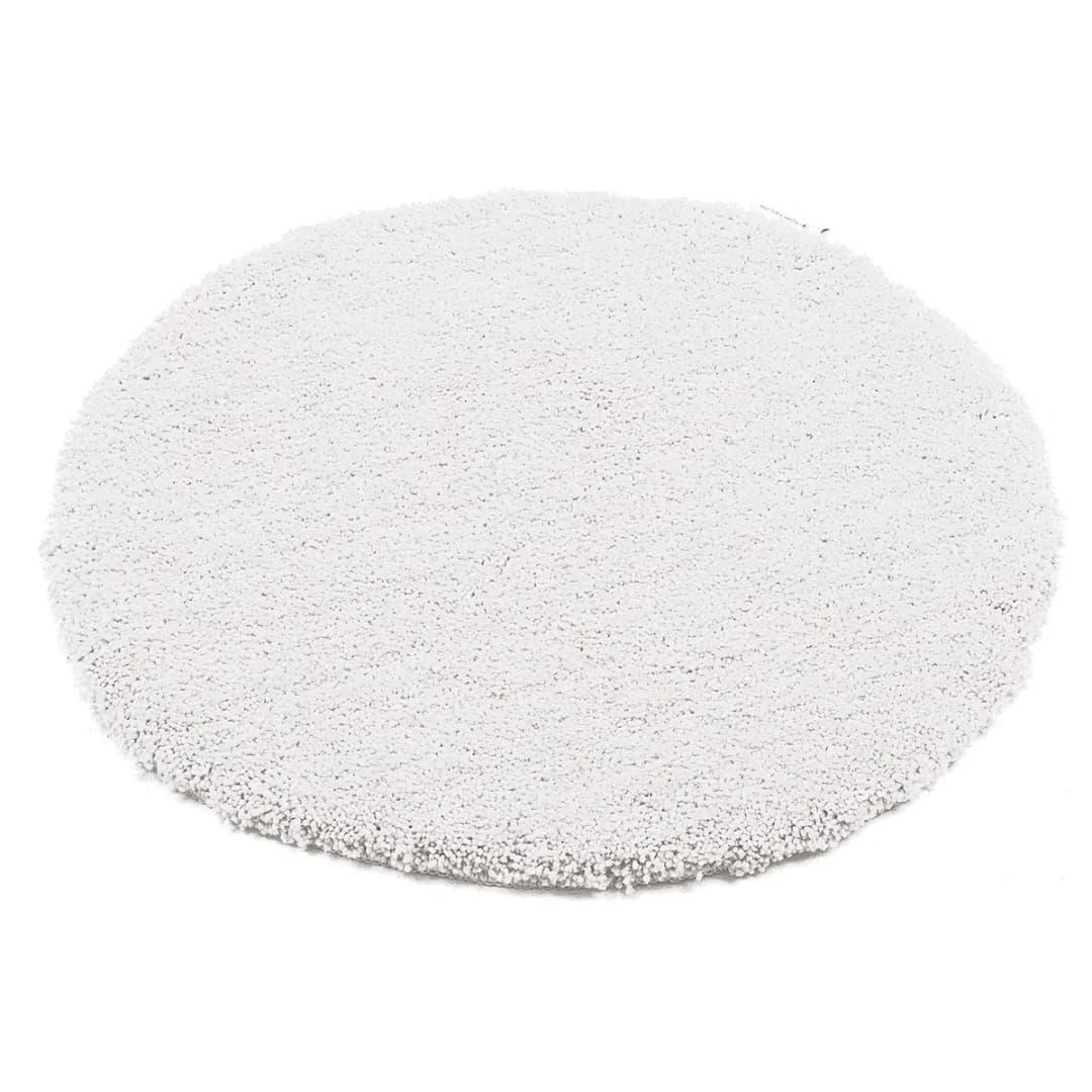 Badvorleger Cozy Bath Uni Rund Ø 90cm Weiß/Weiß | Weiß
