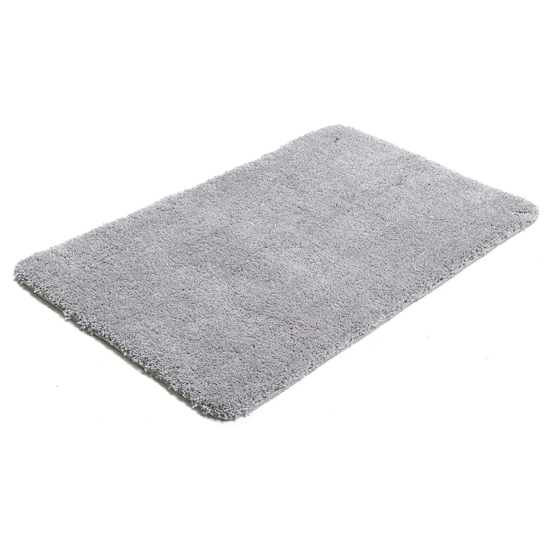 Badteppich Cozy Bath Uni 70 x 120cm Grau | Grau