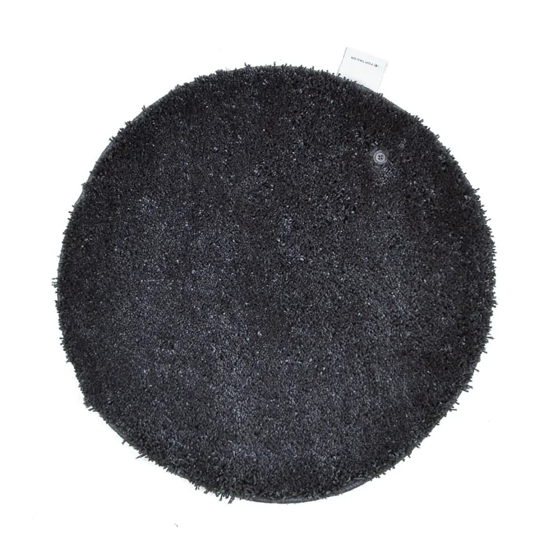 Badvorleger Cozy Bath Uni Rund | Schwarz