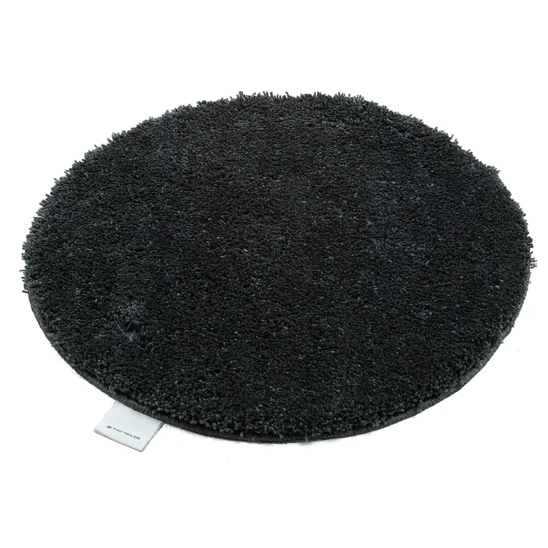 Badvorleger Cozy Bath Uni Rund | Schwarz