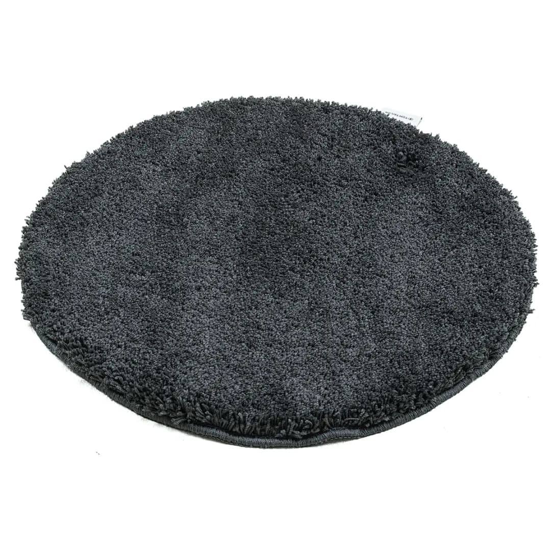Badvorleger Cozy Bath Uni Rund | Schwarz