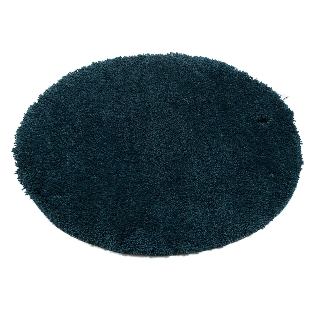 Badvorleger Cozy Bath Uni Rund Ø 60cm Blau/Petrol | Blau