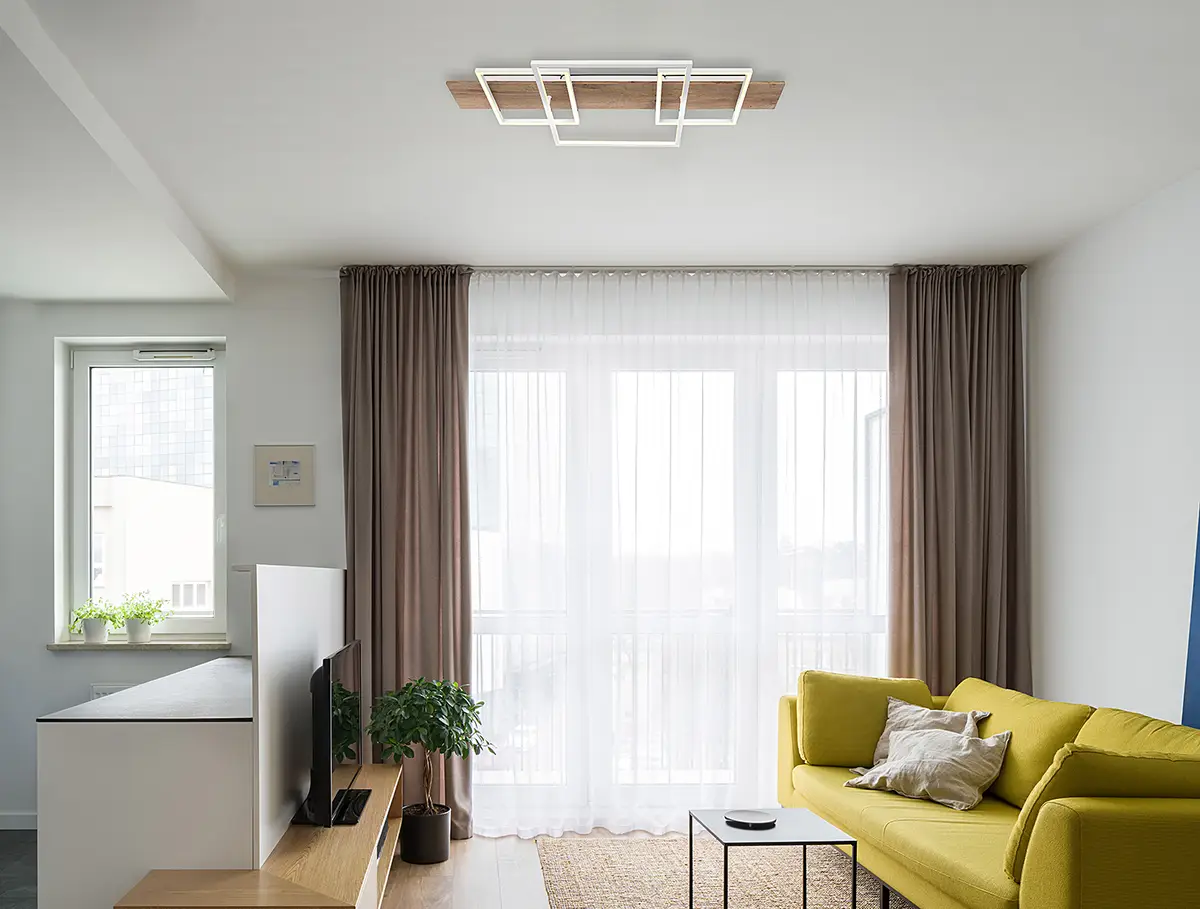 LED-Deckenleuchte Vanni | Braun