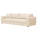 3-Sitzer Sofa Beige Teddy-Bouclé Stoff Bony | Beige