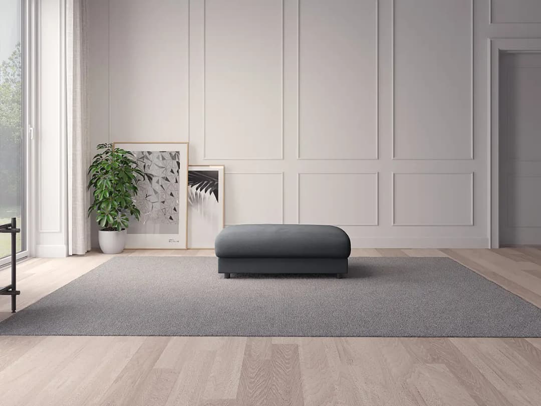 Polsterhocker Saia | Grau