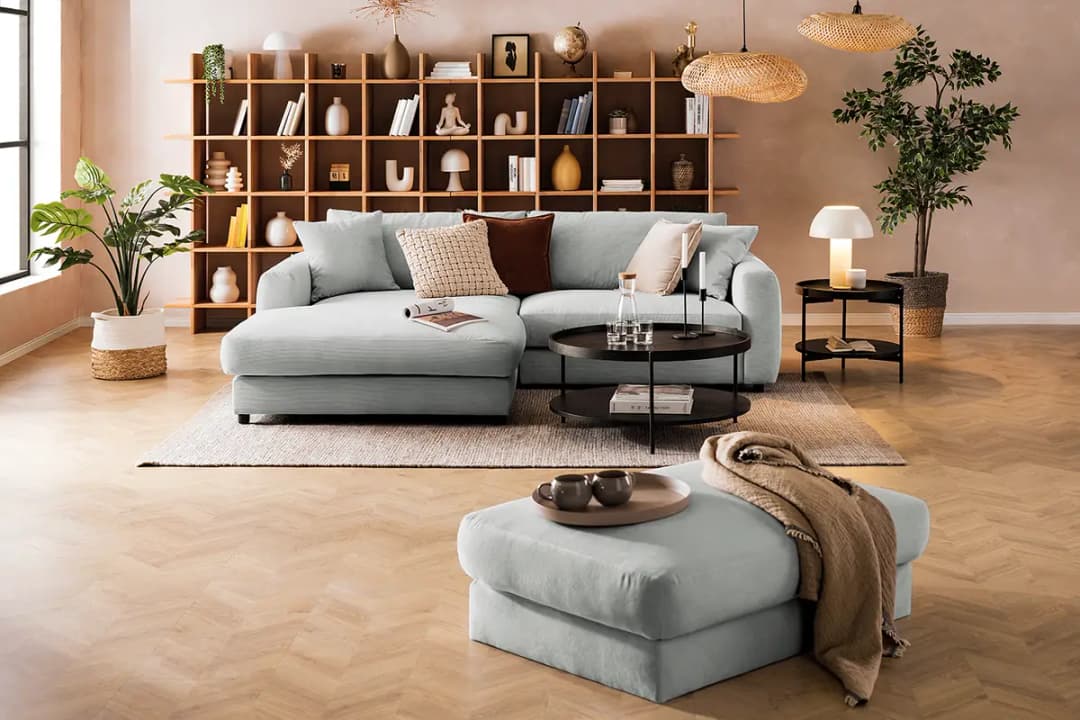 Ecksofa Snor | Grau