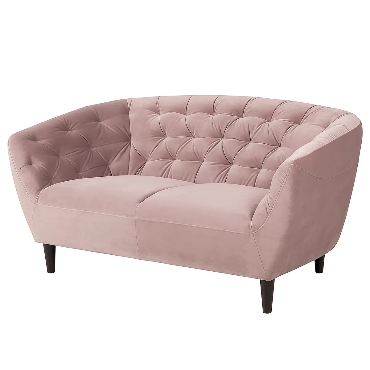 2-Sitzer Sofa Pink Samt Vilda | Rosa