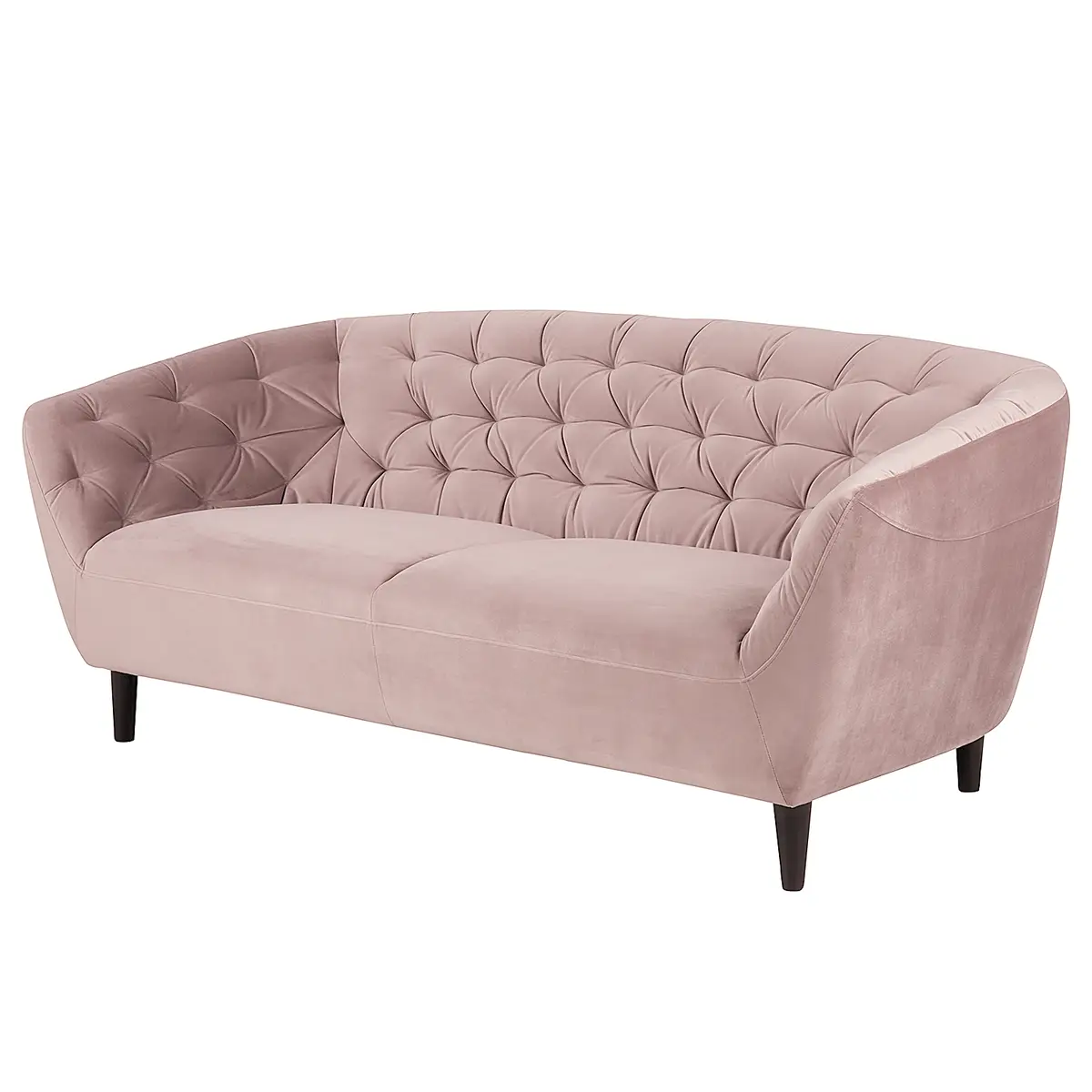 3-Sitzer Sofa Pink Samt Vilda | Rosa