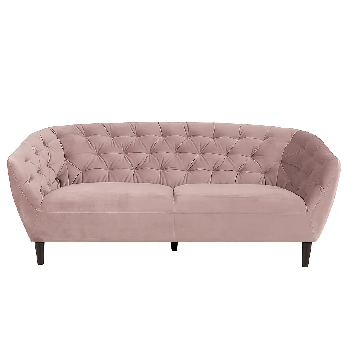 3-Sitzer Sofa Pink Samt Vilda | Rosa