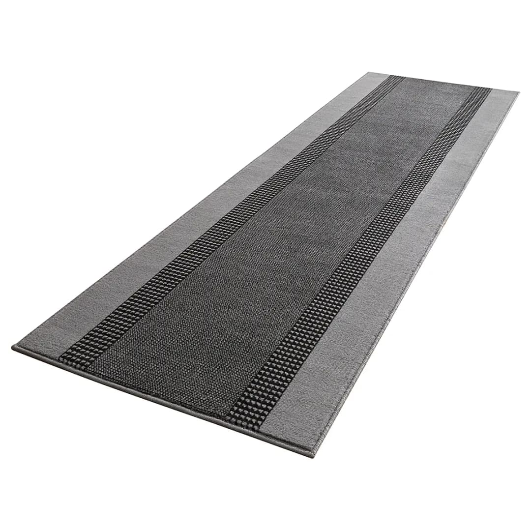 Läufer Band 80 x 350cm Grau/Grau | Grau