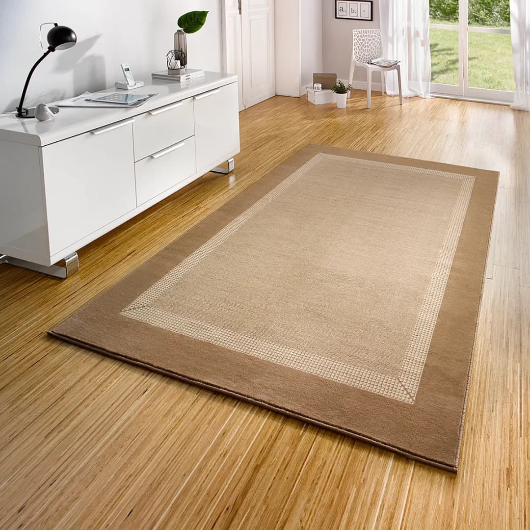 Teppich Band Beige/Beige 160 x 230cm | Beige