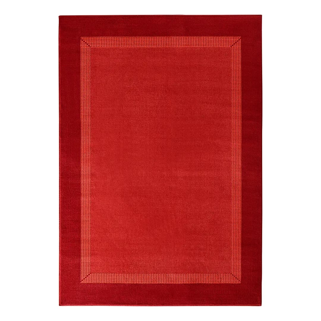 Teppich Band Rot/Rot 120 x 170cm | Rot