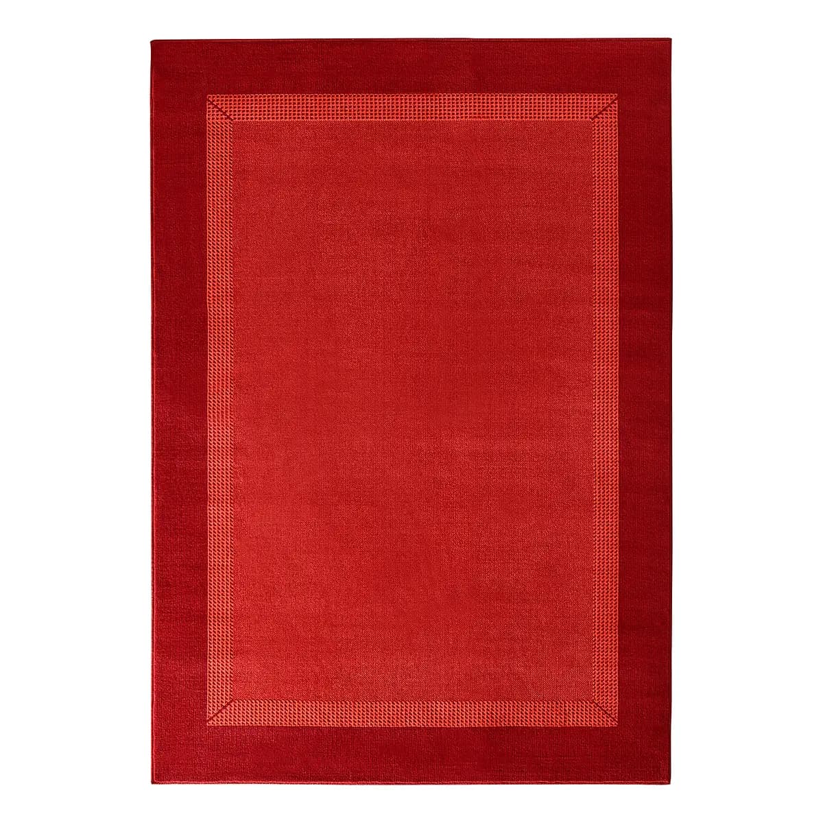 Teppich Band Rot/Rot 120 x 170cm | Rot
