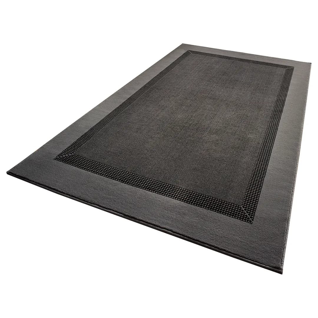 Teppich Band Grau/Grau 200 x 290cm | Grau