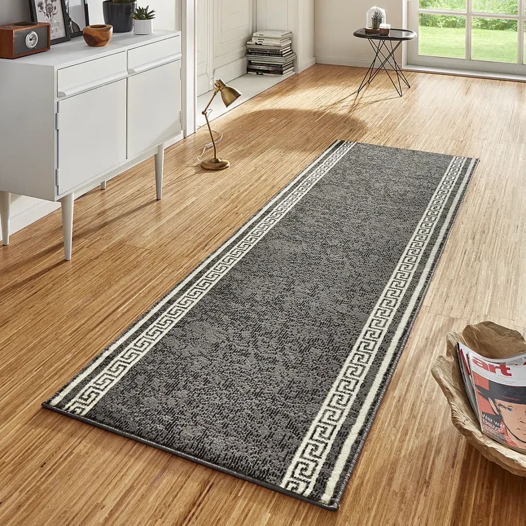 Läufer Casa 80 x 350cm Grau/Grau | Grau