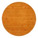 Wollteppich Gabbeh Uni Rund Gelb/Gelb 200 x 200cm Wolle | Gelb